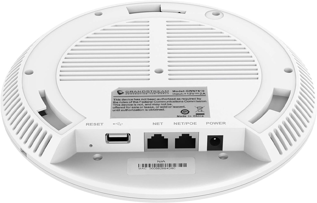 Point d'accès Grandstream Wi-Fi Enterprise 4×4: 4 Wave-2 802.11ac