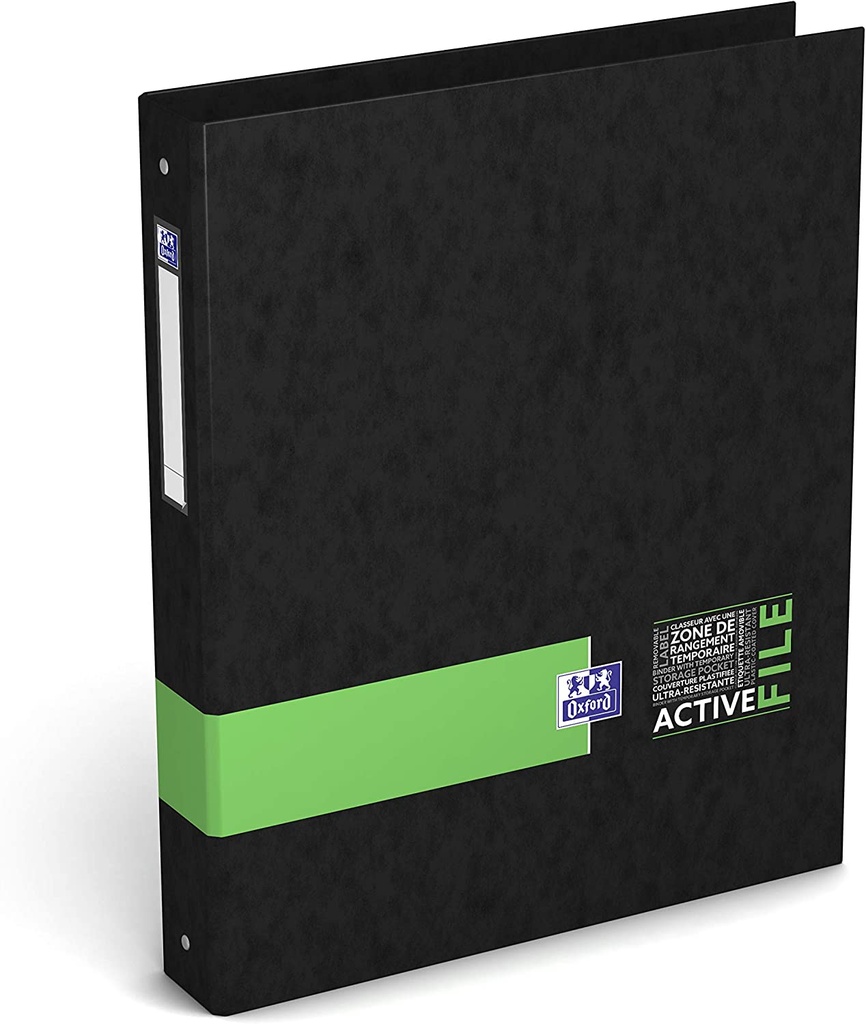 Oxford ActiveFile Classeur a Anneaux Dos 40 mm Format A4+