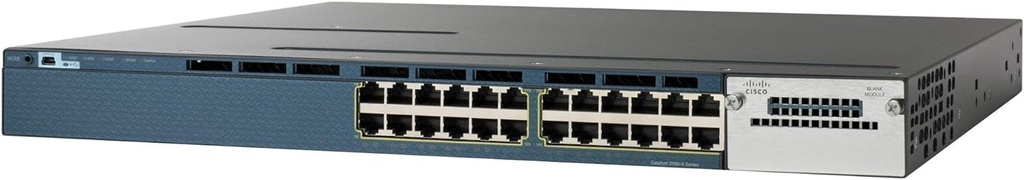 Switch Réseau Cisco Catalyst Niveau 2 C3560X : 24 x 10/100/1000 Ethernet PoE+ 435W - LAN Base